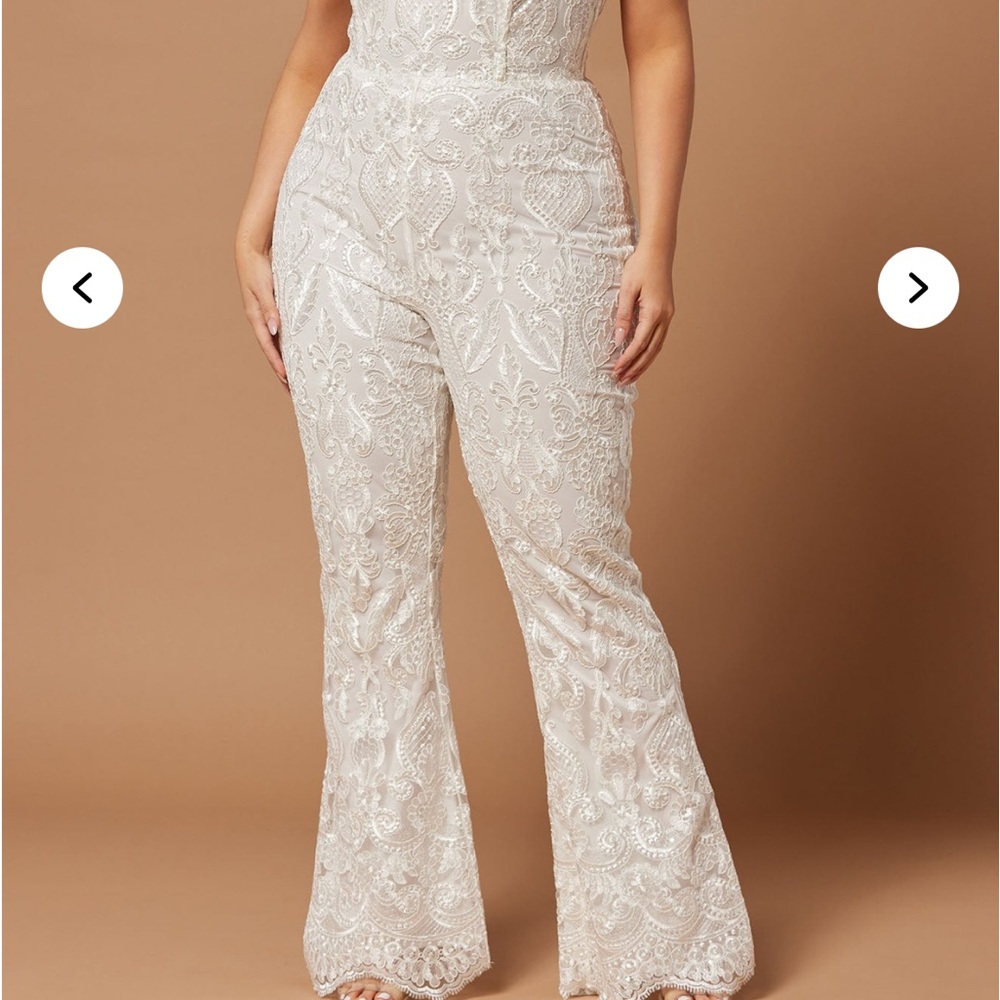 Elegant White Lace Jumpsuit